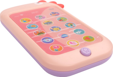 TELEFON KOGUCIK SMARTFON EDUKACYJNY MÓWI PL RÓŻOWY