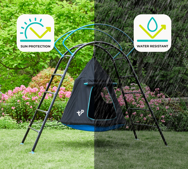 PLAC ZABAW DOMEK UFO HUŚTAWKA DRABINKA WSPINACZKOWA FOTEL WISZĄCY NAMIOT TP TOYS