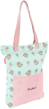 TOREBKA NA RAMIĘ NA ZAKUPY DO SZKOŁY SHOPERKA torba PUSHEEN MINT