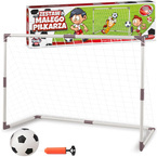 ZESTAW MAŁEGO PIŁKARZA DUŻA BRAMKA PIŁKARSKA 110x80 PIŁKA POMPKA