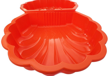 2szt MOCNA PIASKOWNICA Basen MUSZELKA Twins Orange POMARAŃCZOWA