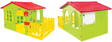 DOMEK Z PŁOTKIEM + ZJEŻDŻALNIA MO-12243 + MO-10832