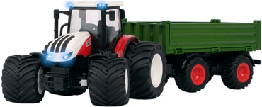 DUŻY TRAKTOR STEROWANY ŚWIATŁA RC CIĄGNIK USB