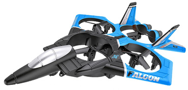 DRON SAMOLOT ZDALNIE STEROWANY FALCON MYŚLIWIEC sterowanie ręką RC LED USB