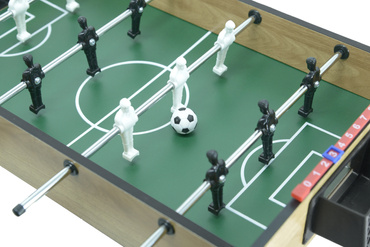 PIŁKARZYKI STOŁOWE PORŚWIETLENIE LED DUŻE DREWNIANE PIŁKA NOŻNA STÓŁ