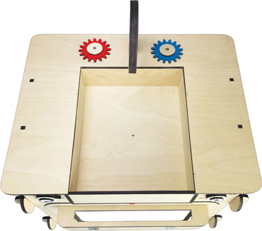 DUŻA DREWNIANA ZMYWARKA ZE ŚWIATŁEM ZLEWEM I AKCESORIAMI DLA DZIECI Naturalna