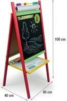 TABLICA 5w1 MAGNETYCZNA KREDOWA + PAPIER LICZYDŁO