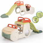 SMOBY PLAC ZABAW 3w1 SAMOCHÓD PRZYGODA ZJEŻDŻALNIA PIASKOWNICA DRABINKA