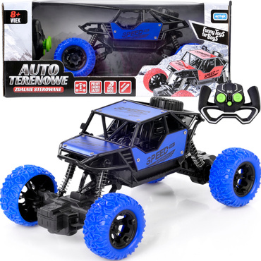 SAMOCHÓD ZDALNIE STEROWANY RC TERENOWY AUTO NIEBIESKI