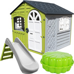 PalPlay DOMEK OGRODOWY ZJEŻDŻALNIA PIASKOWNICA PLAC ZABAW STORM