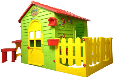 DOMEK ZJEŻDŻALNIA STOLIK PLAC ZABAW ZESTAW 12242 + 10832_1
