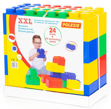 ZESTAW Klocki Budowlane GIGANT XXL 48el