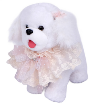 PIESEK INTERAKTYWNY CHODZĄCY NA SMYCZY reaguje na dotyk CHODZI LIŻE NAGRYWA