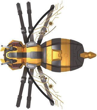 DUŻA PSZCZOŁĄ ZDALNIE STEROWANA ROZPYLA MGŁĘ LED PILOT R/C MIODYNKA