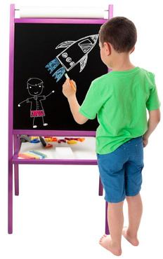TABLICA 4w1 MAGNETYCZNA KREDOWA PAPIER AKCESORIA