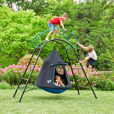 PLAC ZABAW DOMEK UFO HUŚTAWKA DRABINKA WSPINACZKOWA FOTEL WISZĄCY NAMIOT TP TOYS
