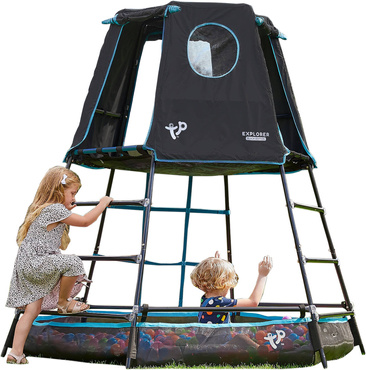 PLAC ZABAW OGRODOWY 3w1 DOMEK WIEŻA WSPINACZKOWA SUCHY BASEN PIASKOWNICA TP Toys