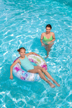 Bestway DUŻE KOŁO PLAŻOWE z uchwytami 91cm BLUE