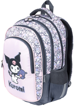 PLECAK TORNISTER SZKOLNY 4-KOMOROWY BPL-58 KUROMI PINK RÓŻOWY