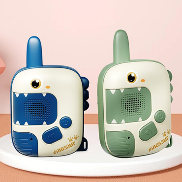 WALKIE TALKIE KRÓTKOFALÓWKI DINOZAUR DLA 2 OSÓB ZASIĘG 500m