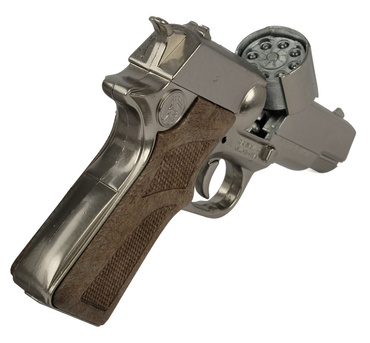 METALOWY PISTOLET POLICE NA KAPISZONY Dyski 2502 GONHER 125/0