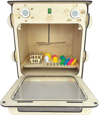 DUŻA DREWNIANA ZMYWARKA Z ŚWIATŁEM I AKCESORIAMI DLA DZIECI