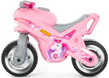 MOTOREK ROWEREK BIEGOWY JEŹDZIK DUŻY MOTOR MX JEDNOROŻEC 69cm RÓŻOWY