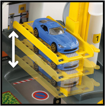 RENAULT GARAŻ DLA DZIECI PARKING 3 POZIOMY TOR ZJAZDOWY WINDA STACJA + AUTO MOCHTOYS