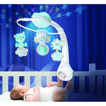 B-Kids MUZYCZNA KARUZELA Projektor Lampka 3w1 Blue