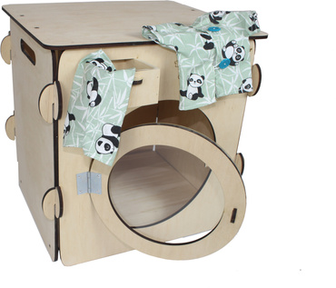 DUŻY DREWNIANY ZESTAW DO PRANIA DLA DZIECI PRALKA SUSZARKA DESKA AKCESORIA