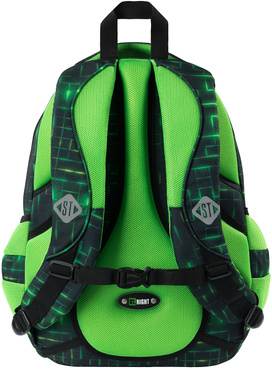 PLECAK SZKOLNY DLA CHŁOPCA 4 KOMORY BP-04 NEON PAD ST.RIGHT