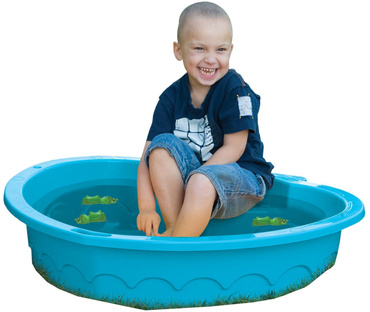 ZESTAW 2 SZTUKI PalPlay MOCNA DUŻA PIASKOWNICA SERDUSZKO 158x90 cm BASEN BLUE KOMPLET 2szt