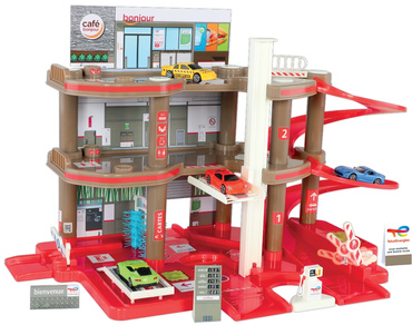 TOTAL GARAŻ DLA DZIECI PARKING 3 POZIOMY TOR ZJAZDOWY WINDA STACJA + AUTO MOCHTOYS