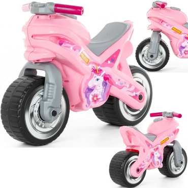 MOTOREK ROWEREK BIEGOWY JEŹDZIK DUŻY MOTOR MX JEDNOROŻEC 69cm RÓŻOWY