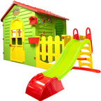 DOMEK + ZJEŻDŻALNIA 12603 + MOCHTOYS PLAC ZABAW