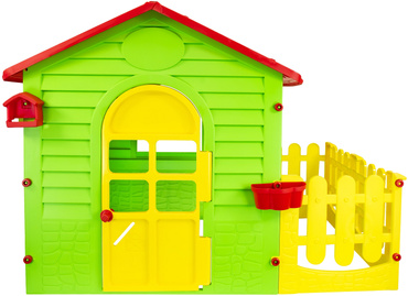 Mochtoys DUŻY DOMEK OGRODOWY Z TARASEM Płotkiem