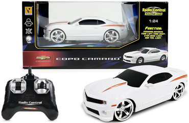 AUTO ZDALNIE STEROWANE CHEVROLET CAMARO SAMOCHÓD RC NA PILOTA ŚWIATŁO 1:24