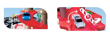 TOTAL GARAŻ DLA DZIECI PARKING 4 POZIOMY TOR zjazdowy WINDA STACJA MOCHTOYS