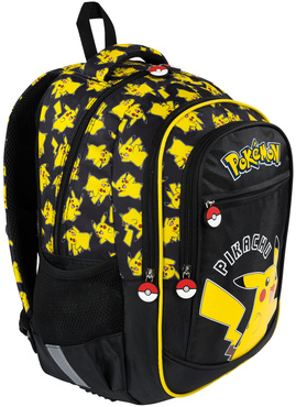 PLECAK TORNISTER SZKOLNY 3-KOMOROWY POKEMON PIKACHU BPL-59