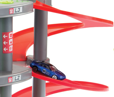  GARAŻ DLA DZIECI PARKING 3 POZIOMY TOR ZJAZDOWY WINDA STACJA + AUTO MOCHTOYS