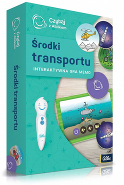 CZYTAJ Z ALBIKIEM ŚRODKI TRANSPORTU GRA MEMO ALBI