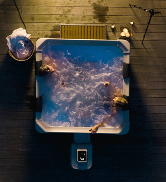 DUŻE WANNA SPA SZTYWNA PANELOWA OSLO 6 os. OZON HYDROMASAŻ WIFI