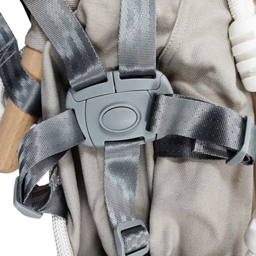 DREWNIANA HUŚTAWKA LEŻACZEK DLA DZIECI z pasami 3w1 MIĘKKA BEZPIECZNA KOŁYSKA HAMAK