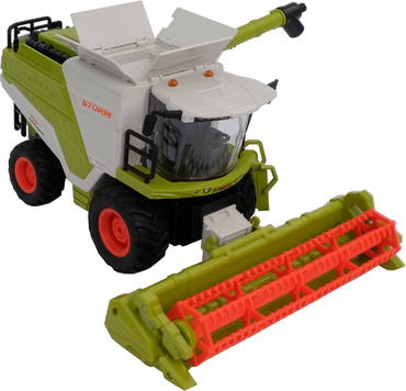 KOMBAJN ZDALNIE STEROWANY Zbożowy TRAKTOR Światła DYM Z KOMINA RC USB