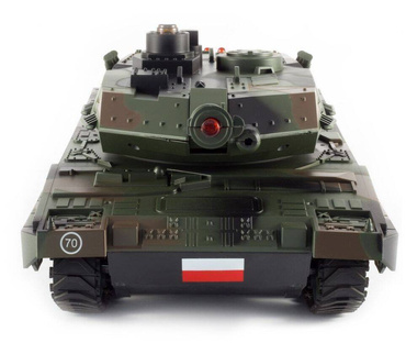 DUŻY CZOŁG LEOPARD NA PILOTA R/C LED DŹWIĘK + USB