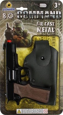 METALOWY PISTOLET NA KAPISZONY POLICJANTA KABURA GONHER 1125/6