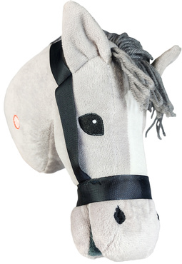 GŁOWA KONIA NA KIJU KOŃ Z GRZYWĄ HOBBY HORSE Konik dźwięki ZABAWKA PREZENT