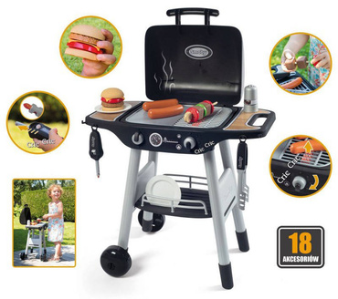 Smoby GRILL OGRODOWY Z AKCESORIAMI BARBECUE 312001