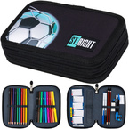 PIÓRNIK PODWÓJNY Z WYPOSAŻENIEM ST.RIGHT PC-04 PIŁKA NOŻNA NEON FOOTBALL