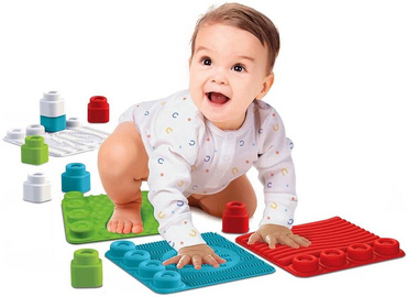 MATA SENSORYCZNA ŚCIEŻKA + KLOCKI 12EL SOFT CLEMMY CLEMENTONI 